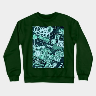 Urban Sticker Art NYC Street Graffiti Crewneck Sweatshirt